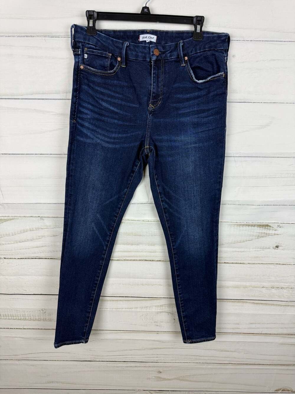 Dear John Gisele High Waisted Skinny Jeans Dark Wash Size 31